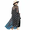 korean Summer Women Beach Chiff Jackets Elegant Jacket Lg Cardigan Coats Female Polka Dot Sunscreen Coat Chaqueta Mujer h8Fo#