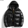 New Down Jacket with White Duck Black Gold Added Fat Fashionable Warm and Thick Insulation Mens Hood O749 {category}