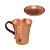 Tasses moscou Mule tasse tasse à boire cadeaux pour boissons froides rétro avec poignée et couvercle mariage Bar rassemblements fête usage quotidien