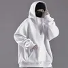 Nya män hiphop hoodies high nack manlig solid höst och vinter ninjas hoodies lg ärm huva tröja lösa manliga kläder x5oj#