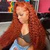 Wigs 350 Color Water Wave Brazilian Human Hair Bundles Orance Ginger Deep Curly Hair Weave Bundles 1/3/4 PCS Bundle Deals Hair