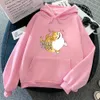 Kot eliceed anime kawaii drukowane bluzy bluzy plus size bluza harajuku lg rękawa żeńska sudaderas swobodne ubrania tops d1ho#