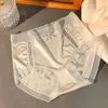 Women's Panties High-Waisted Lace Sexy Charming Light Luxury Pure Desire Style Underwear Belly Contracting Waist Shaping Briefs