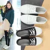 Casual Shoes 2024 Fashion äkta läder kvinnor balettlägenheter loafers andningsbara damer båt snör upp låg grunt skor