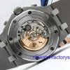 Orologio da polso da donna AP 26470 Royal Oak Offshore calibro 42 titanio metallo grigio quadrante datario visualizzazione orologio meccanico automatico da uomo