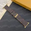 مصمم الأشرطة الذكية Watchbands Watch Band 41mm 42mm 38mm 40mm 44mm 45mm لـ Iwatch 2 3 4 5 6 Bands Leather Strap Bracelet