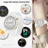 2024 HW52 Smart Watch Women Custom Dial Health Monitoring Ladies Sports Bracelet ECG+PPG HD Bluetooth Calling Fashion Smart Watch