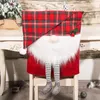 Chair Covers Christmas Cover Faceless Elderly Cute Couple Stool Merry Decorations For Home Kitchen Decoration