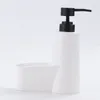 Distributeur de savon liquide, bouteille à pression de détergent de cuisine, sous-bouteille de produits de toilette, vaisselle blanche