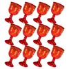 Coppe usa e getta cannucce da 12 pezzi bicchieri di calice decorativi calici per calici per piccole tazze vintage per piccole tazze di plastica cinese