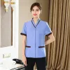 housekee Shirt Women's Uniforms Waiter Hotel Dishwer Cleaning Ladies Pedicure Restaurant Top Staff Costume Work Clothes m9k2#