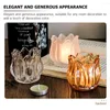 Candle Holders Nordic Glass Romantic Candlestick Tealight Stand Wedding Bar Party Table Decorations