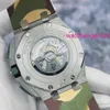 Montre-bracelet suisse AP Royal Oak Offshore Series 26400SO Schéma de couleurs camouflage 44 mm Fonction date et synchronisation Montre mécanique automatique pour homme