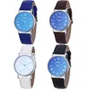 Relógios de pulso Novo 2023 Genebra Homens Assista Numerais Romanos Blu-Ray Faux Leather Band Quartz Analog Business Relógio de Pulso Venda Relogio Masculino 24329