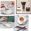 Tasses jetables pailles 100 emballées individuellement, pailles à café emballées dans un seul Film, bol de pailles à café de 18cm