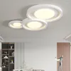 Plafoniere Lampadario moderno bianco Camera da letto Sala da pranzo Soggiorno Lampada da cucina Luce per interni Decorazione della casa Apparecchi di illuminazione