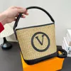 Moda kadın çanta vintage klasik desen moda çanta tasarımcısı lüks çanta ayarlanabilir omuz askısı fiber harf alışveriş tote çanta yok kutu