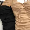 Dresse сексуальное клубное гофрированное дизайнерское летнее женское мини-платье для отдыха 240327