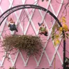 Kreatywny uroczy huśtawka gnome gnom dekoracje ogrodowe statua żywice krasnoludki wisi na drzewie dekoracyjny wisiorek wewnętrzny ornament dekoracji zewnętrznej 240320