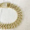 Iced Out 12mm Solid 10k Gold Baguette Moissanite Cuban Bracelet Necklace Miami Cuban Link Chain 10k Real Gold