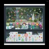 Autocollants de fenêtre 9 fleurs papillon chambre enfants maternelle verre décoratif