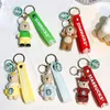 Designer keychains accessories Starbucks Bear Barista Drop Glue action figure key chain rings lovers Backpack keychain hanging ornaments