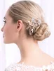 Gold Rhineste Crystal Opal Wedding Bridal Hair Side Comb Women Hair Accors Jewelry for Women L0OB#