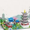 Giant 10000 Particle Hangzhou West Lake Building Model Assembly Hoge moeilijkheidsgraad Puzzel Kinderspeelgoed Cadeau