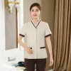 top Dishwer Cleaning Clothes Staff Work Housekee Costume Ladies Restaurant Women's Hotel Pedicure Shirt Waiter Uniforms w1L0#