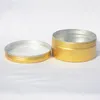 80 g/2.7 oz Round Portable Refilleerbare gouden aluminium potpot cosmetische lotion fles lege crème container tin