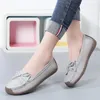 Casual Shoes Leather Bean Loafers Female Bow Flat Single Kicking Snail Mother Working