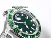 Luxury Watch RLX Clean 3135 Clean Now Diamond Watch Movement 40mm Green Sub 904L Raffined Steel Waterproof