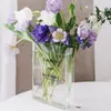 Vases Durable Book Vase Clear Acrylic Design Aesthetic Flower For Home Office Decor Unique Gift Lovers