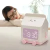 Söt Creative Milk Carton Electronic Alarm Clock för Students Girl Mini Timing Childrens Cartoon Bedroom Wake Up Table Clock 240326