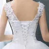 é YiiYa novo vestido de casamento com decote em V simples off white lantejoulas vestido de casamento barato De Novia HS288 P4hX #