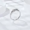 Кольца кластера, роскошные модные кольца из стерлингового серебра S925, платина PT950 D, цвет муассанит с бриллиантом, классическое кольцо с крестом и буквой X для женщин, подарок