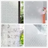 Filmy Prywatność okna Film wytrawione kwiaty statyczne flor przylegająca do drzwi, nieclewy sterowanie ciepłem anty -UV naklejka okienna do domu biurowego