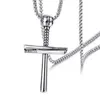12PCS European and American outdoor baseball cross pendant necklace Fashion personality Man's accessories 3color263d