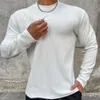 Lu Align Quick Lu Men's Dry T-shirts Men T Shirts Långärmad O Neck Autumn Winter Running Tee Sports Gym Bodybuilding Training Lemon Sports 2024