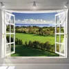 Wandtapijten Mooi Strand Landschap Raamschildering Tapijt Muur Opknoping Kunst Achtergrond Woondecoratie Esthetische Outdoor Tuin Poster