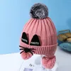 Berets Ear Caps Winter Warm Knitted Baby Hats For Girls Kid Toddler Boys Cap With Fleece Men