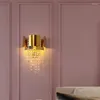 Wall Lamp Bedroom Crystal Sconce Light Living Room Nordic Hallway Corridor Household Decor Lustre 6pa