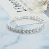 Bijoux de créateurs de luxe Bracelet en cristal romain européen et américain Bracelet coeur de mode pour femmes Bracelet en strass Bracelet en diamant Livraison gratuite