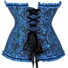 Dames Shapers Sexy Korsetten Bustiers Bloemen Kant Tops Voor Dames Bloemenprint Vintage Korset Gothic Satijn Lingerie Over Buste Grote maten