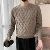 男性のホワイトo-collarセーター服冬のセーターメンコートソリッドストライププルオーバーメンズタートルネック秋の新しいS-3XL G5ZU＃