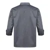 men Women Kitchen Work Uniform Adult Unisex Chef Jacket Coat Cook Hotel Restaurant Canteen Cake Shop Cafe Shirt Staff Costume h19m#