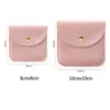 Sacs de rangement 5pcs velours cadeau bijoux sac bouton-pression emballage pochette collier boucles d'oreilles anneau emballage