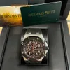 AP Iconic Wristwatch Royal Oak Offshore Series 26470SO Precision Steel Ceramic Ring Vampire Mens Timekeeping Fashion Leisure Business Sports Machinery Watch