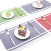 Tapetes de mesa Proteção Placemats Premium Dupla Face Pu À Prova D 'Água Para Fácil Isolamento Térmico Mesa