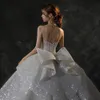 Perle Farfalla Sweetheart Neck Lace Up Back Super Shiny Ball Gown Wedding Dr Con 150 centimetri Cappella Treno Abiti Da Sposa a5r5 #